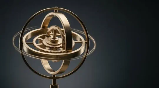 Mécanisme circulaire symbolisant un flux de revenus récurrents et continus pour une entreprise