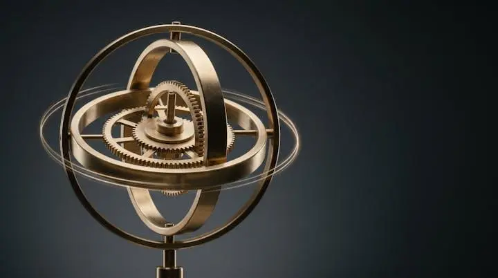 Mécanisme circulaire symbolisant un flux de revenus récurrents et continus pour une entreprise